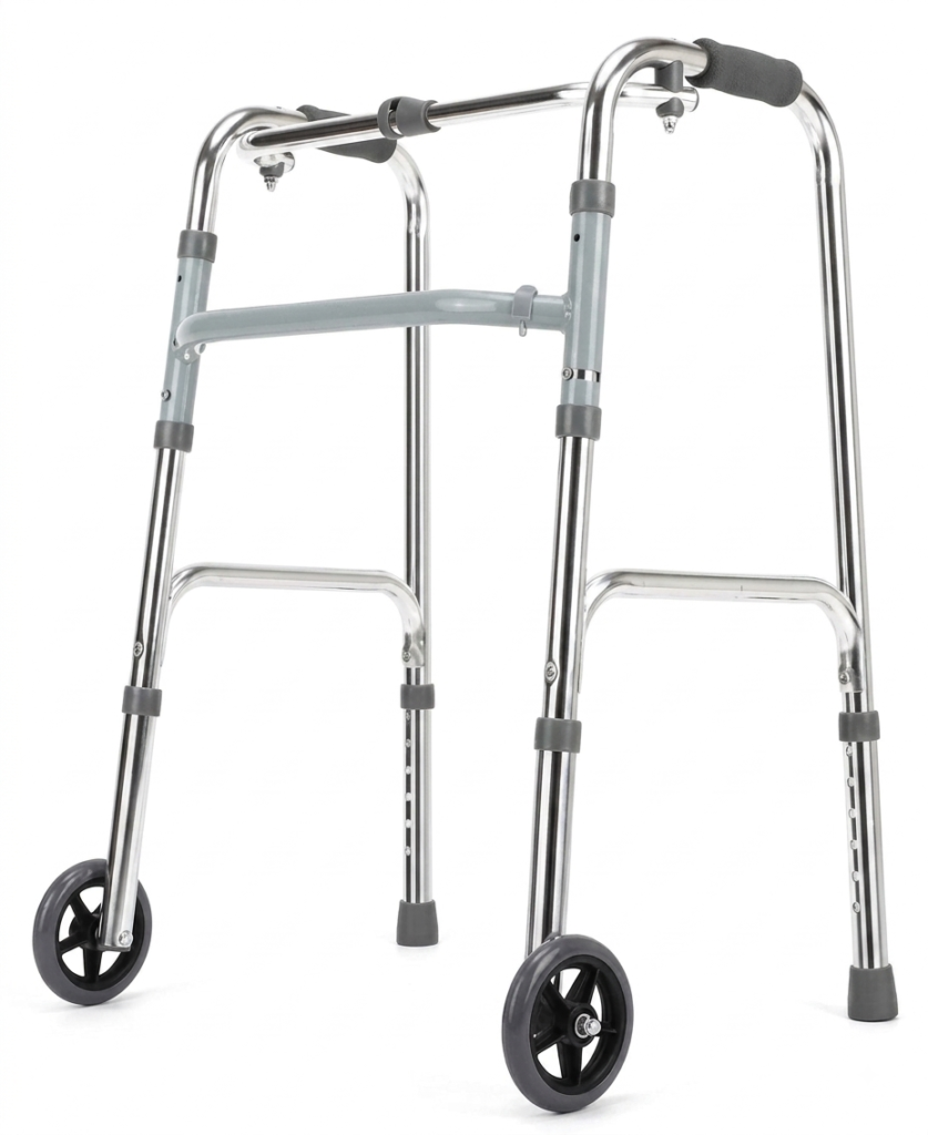 Walker with Wheel foldable & adjustable